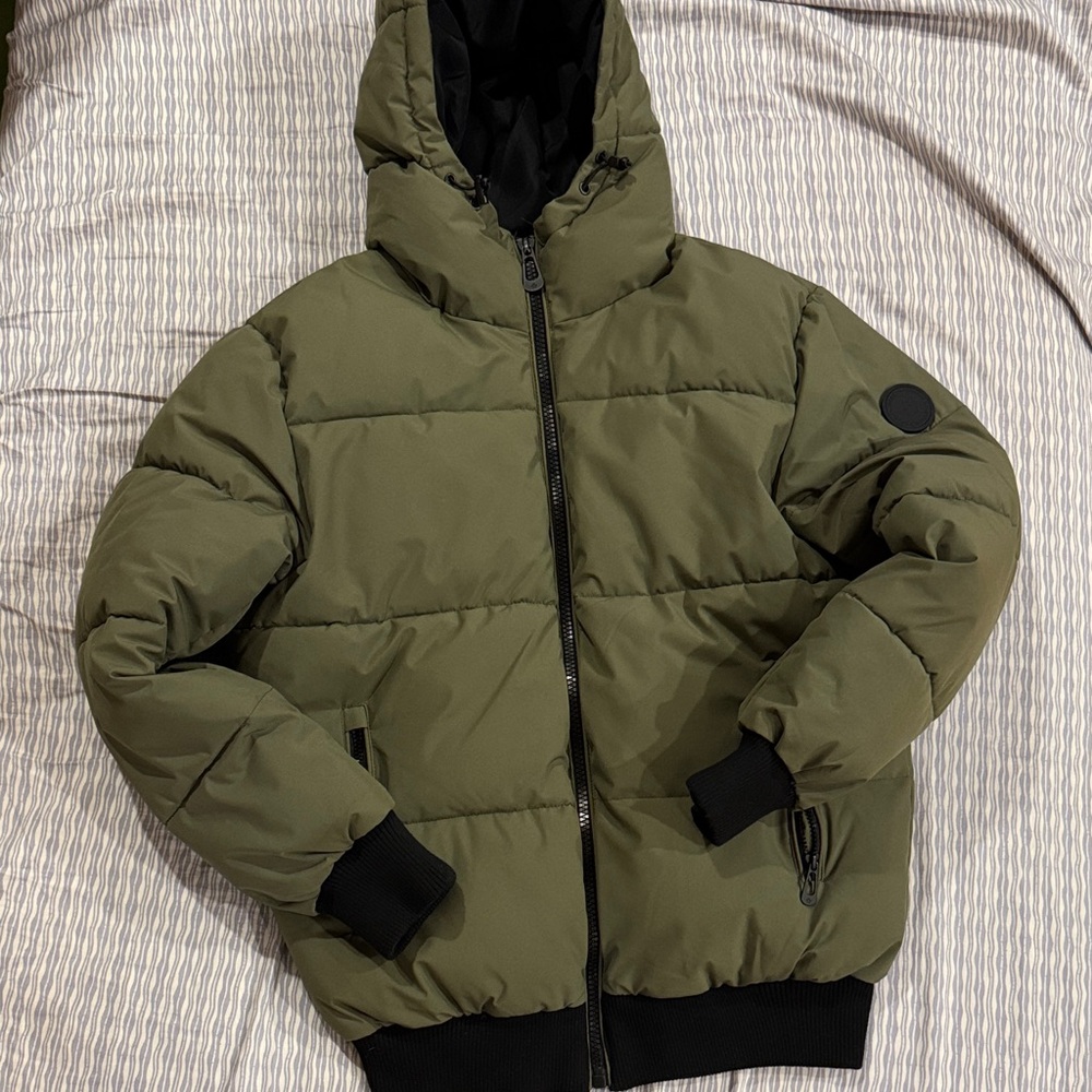Noize Mocha Gunnar short length Puffer Jacket